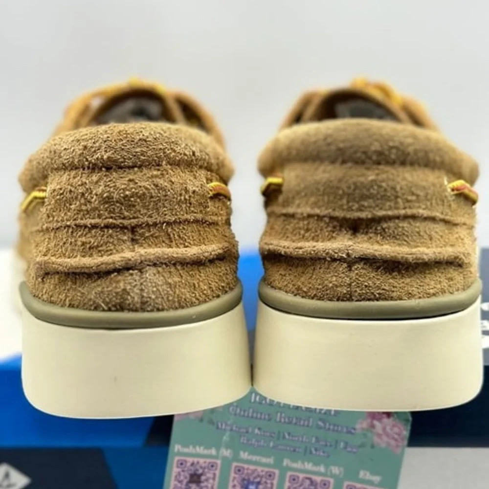 ✨Sperry x‎ Brooks Brothers A/O Cup 3-Eye - Premium Beige Suede Boat Shoes✨